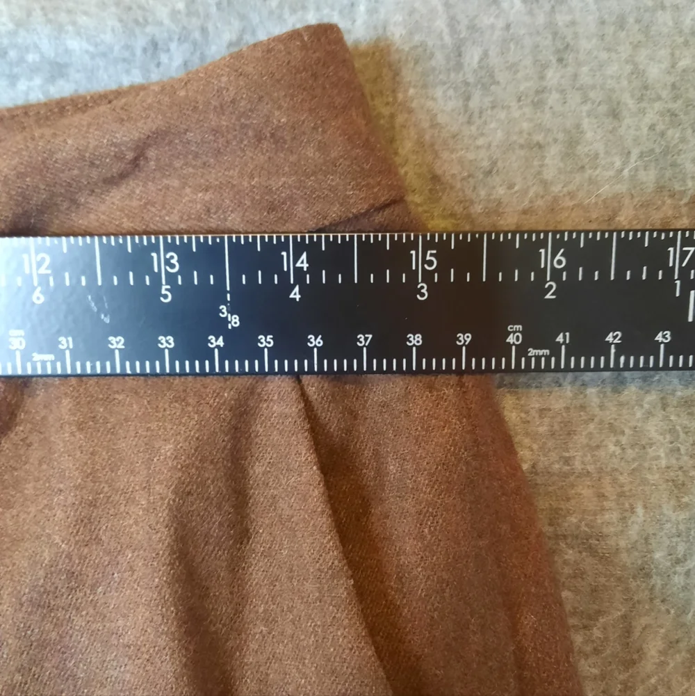 Brooks Brothers Dress Pants Womans 4 Petite Brown Wool-Cashmere Formal Preppy
